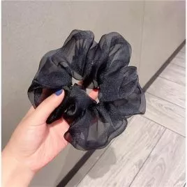 Quà Tặng Dây Buộc Tóc Scrunchies Đen