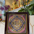 Tranh Thangka Mandala Kalachakra 20cm