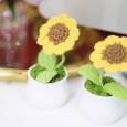 Em Thỏ Thêu Tay Cây Hoa Hướng Dương