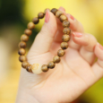 Vòng Trầm Hương Chữ Vạn Ngọc Bối