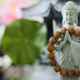 Vòng Chiên Đàn Nâu Khắc Lục Tự Thần Chú Của Quán Thế Ấm Bồ Tát