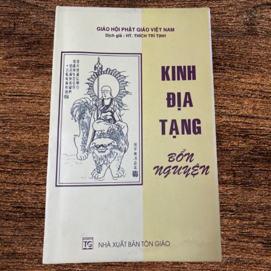 Kinh Địa Tạng Bổn Nguyện ( bìa trắng vàng ) 